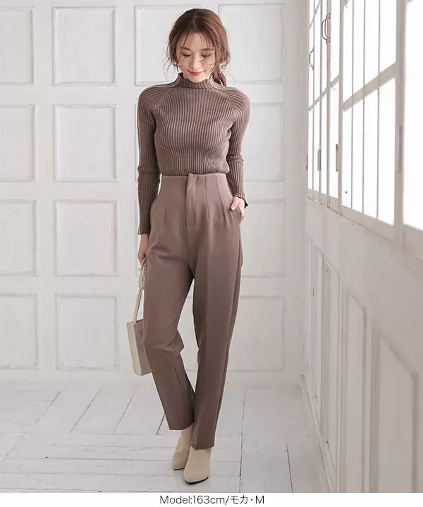 ハイウエストテーパードパンツ [M3094] - レディースファッション通販