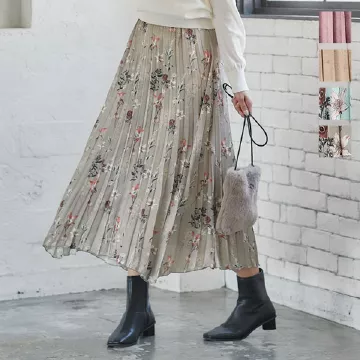 イレヘムプリーツスカート [M3105]