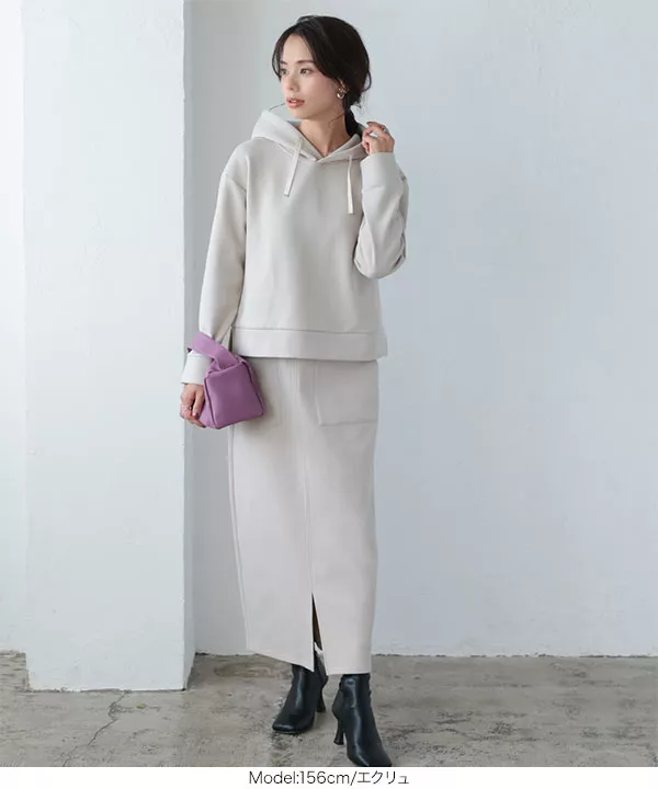 裏起毛ダンボールタイトスカート [M3113] - レディースファッション