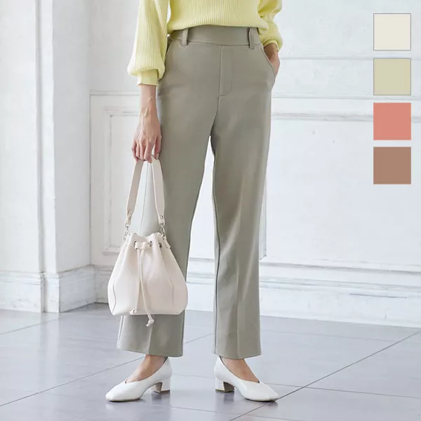 カットポンチストレートパンツ [M3119] - レディースファッション通販