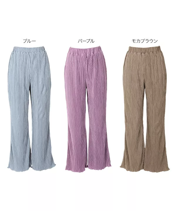 サテンミニプリーツパンツ [M3121]