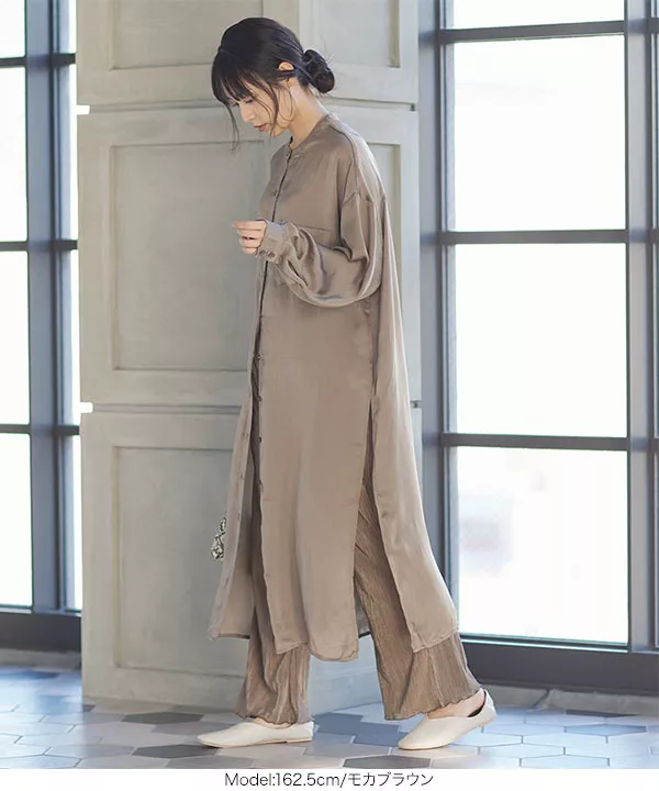 サテンミニプリーツパンツ [M3121]