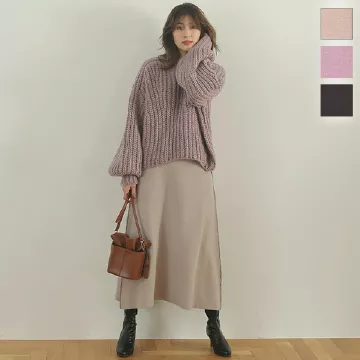 ニットフレアスカート [M3162] - レディースファッション通販 神戸