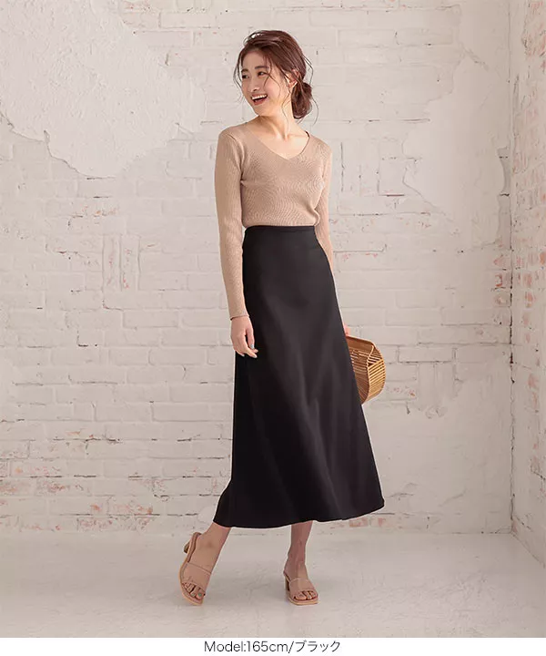 【24-25AW】ELISABETTA アニマリエクレープ製 ミディスカート コウベレタス KOBE LETTUCE チェックオーガンジーフレアスカート