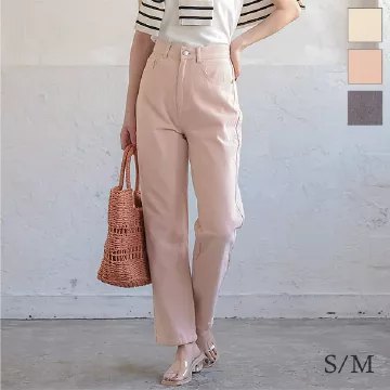 バイオウォッシュツイルストレートパンツ [M3176]