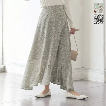 アシメ切り替えスカート [M3180]