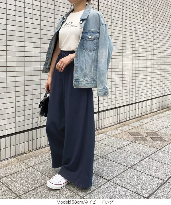S~LL対応！] 選べる2丈のスウェットガウチョパンツ [M3182