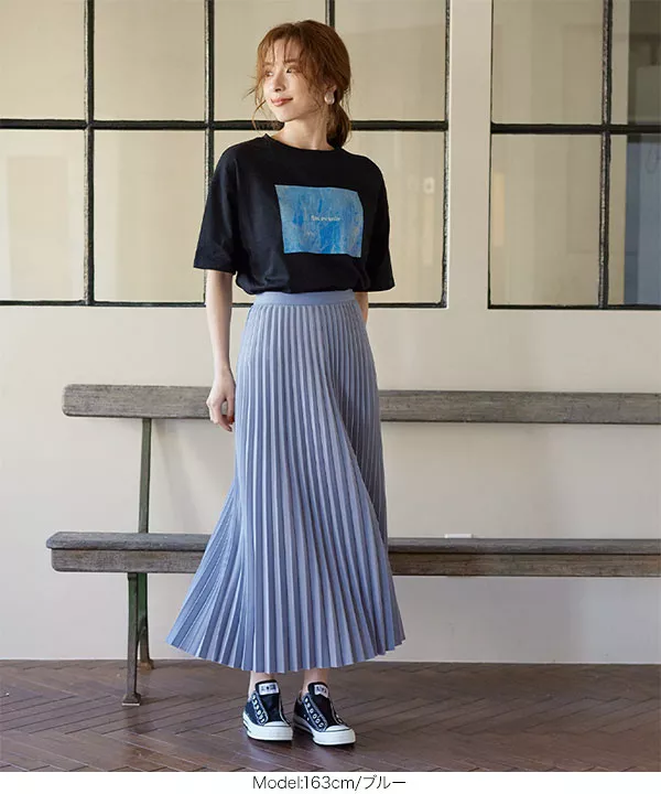 ラメプリーツスカート [M3217] - レディースファッション通販 神戸