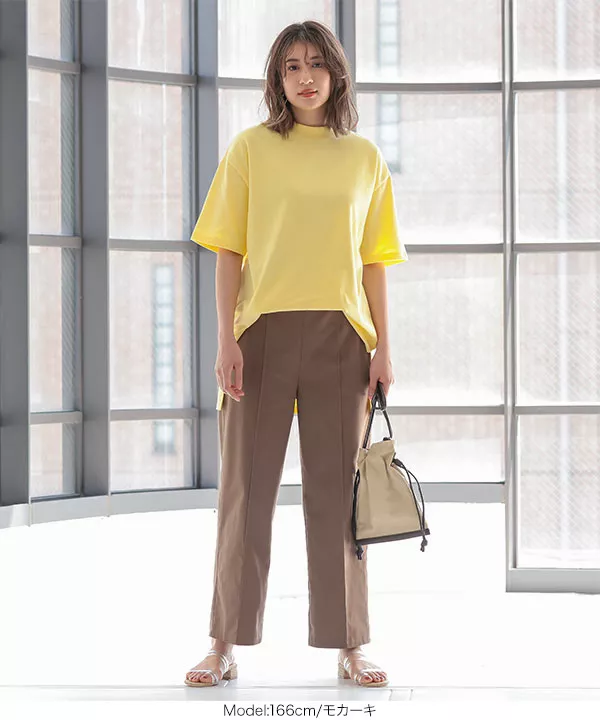 リネン混ワイドパンツ [M3294]