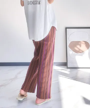 マルチストライプニットパンツ [M3336] | ボトムス全品送料無料！12/5