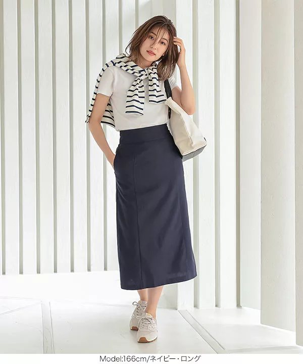 選べる2丈] リネンタイトスカート [M3346] - レディースファッション