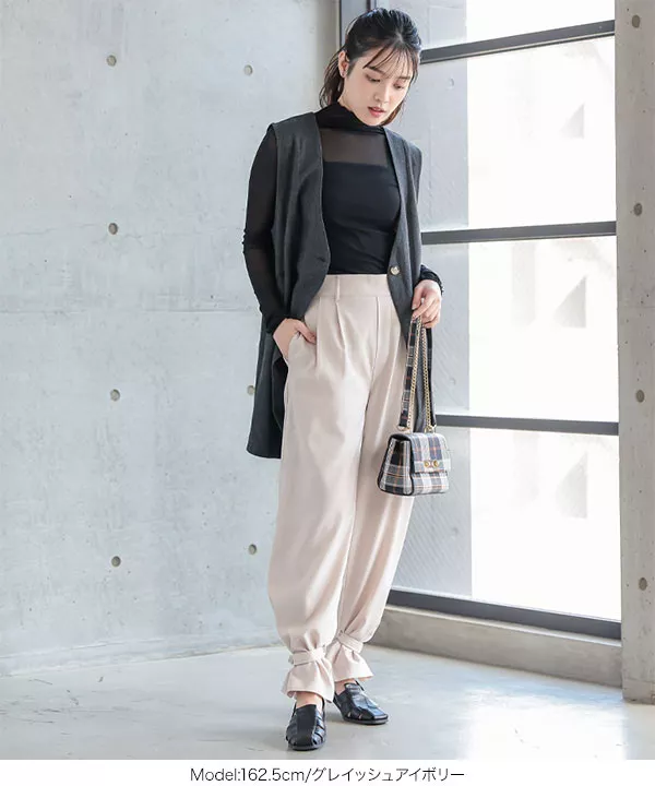 裾ベルト2wayパラシュートパンツ [M3381] - レディース
