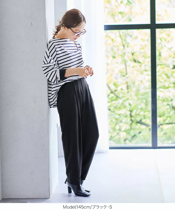 かぐれ　テーパードパンツ　オリーブ かぐれ オリーブグリーン テーパードパンツ ストレッチリネン混