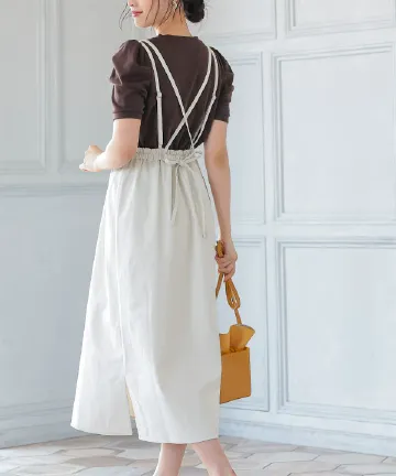 ダブルストラップナロワンピースカート [M3398]| SALE！