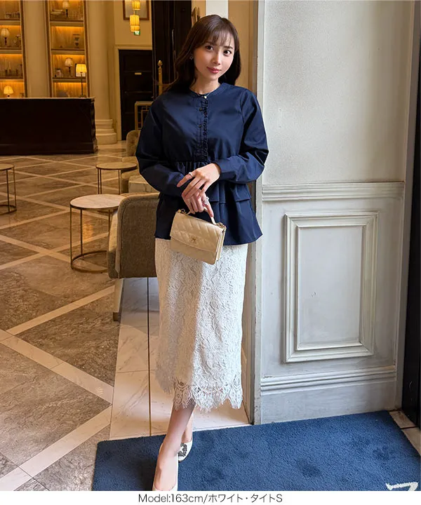 岡部あゆみさんコラボ ］選べる2タイプレーススカート [M3441