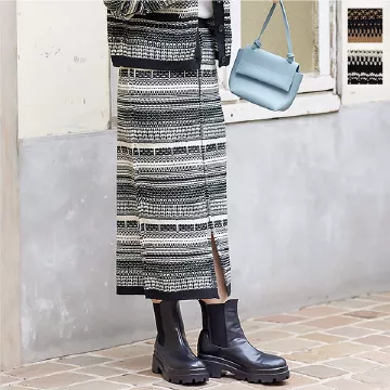 ツイード風ニットスカート [M3450]