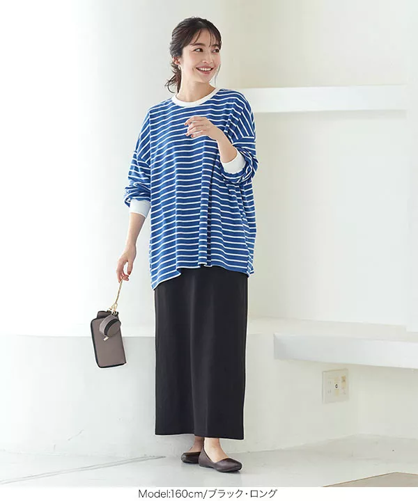 合わせやすい！長いシーズン使える！ IZREEL グレー スウェットスカート 合わせやすい！長いシーズン使える！ IZREEL グレー スウェット