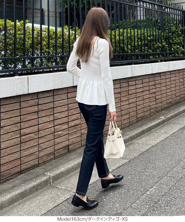 岡部あゆみさんコラボ ]スリムストレートデニム [M3471