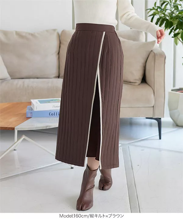 配色キルティングスカート[M3484] | SALE！ - レディースファッション