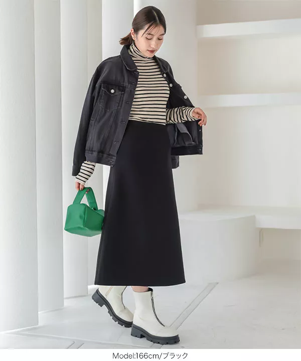 裏起毛ダンボールAラインスカート [M3498] - レディース