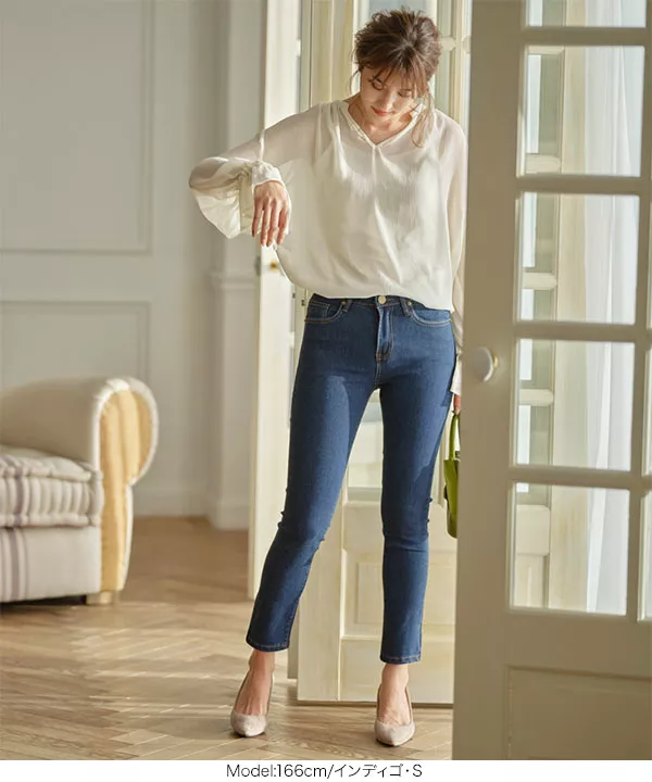ストレッチシガレットデニムパンツ [M3502]