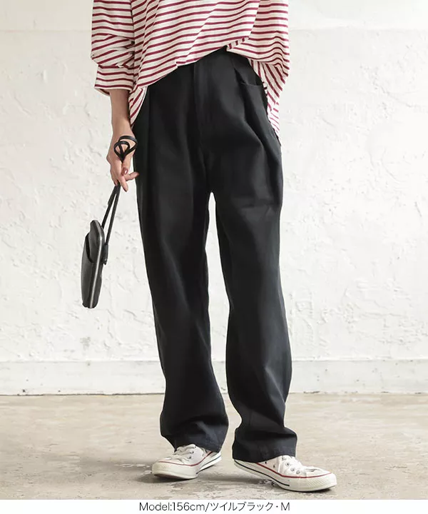 ウエストタックデニムパンツ [M3505] - レディースファッション通販