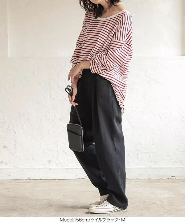 ウエストタックデニムパンツ [M3505] - レディースファッション通販