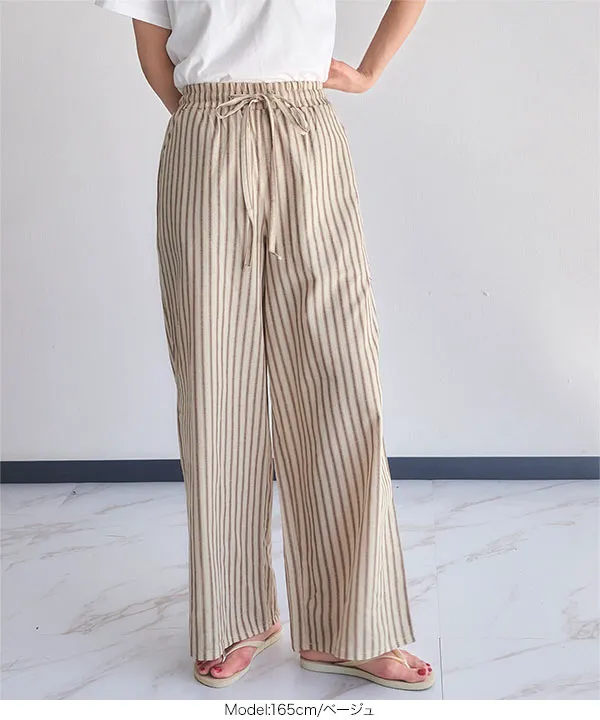 deres デレス　リネン ベージュ ワイドパンツ サイズ2 deres デレス リネン ベージュ ワイドパンツ サイズ2 - メルカリ