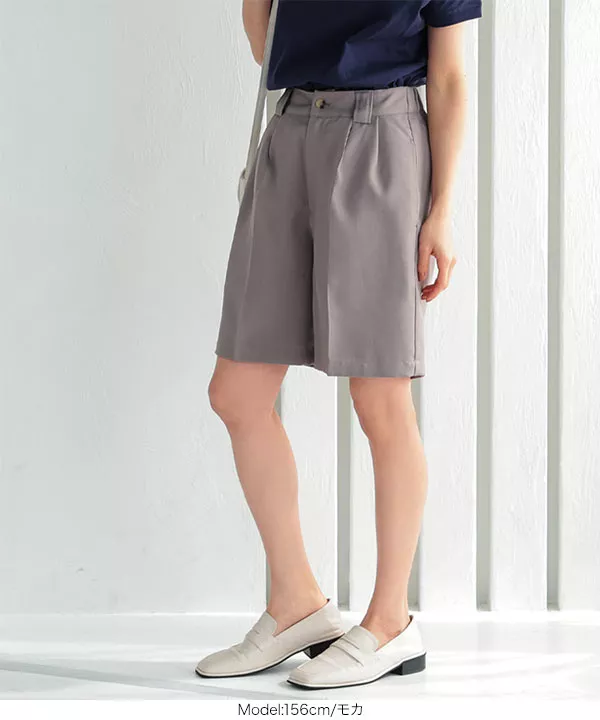 タックショートパンツ [M3526] - レディースファッション通販