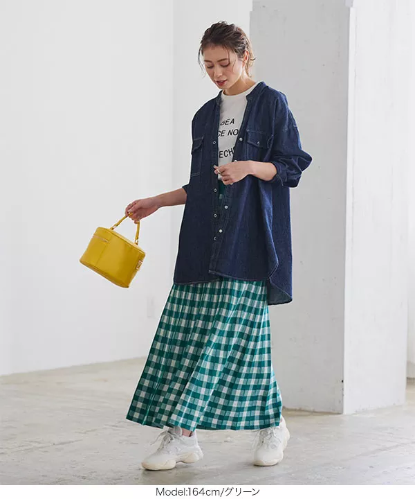 seventen オックススカート　ギンガムチェック　S 30％off】オックススカート(チェック) - seventen