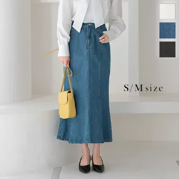 『shéller』シェリエ (M) デニムマーメイドスカート　ストレッチ　洗える atelier SOMETHING MERMAID DENIM SKIRT/マーメイドデニム