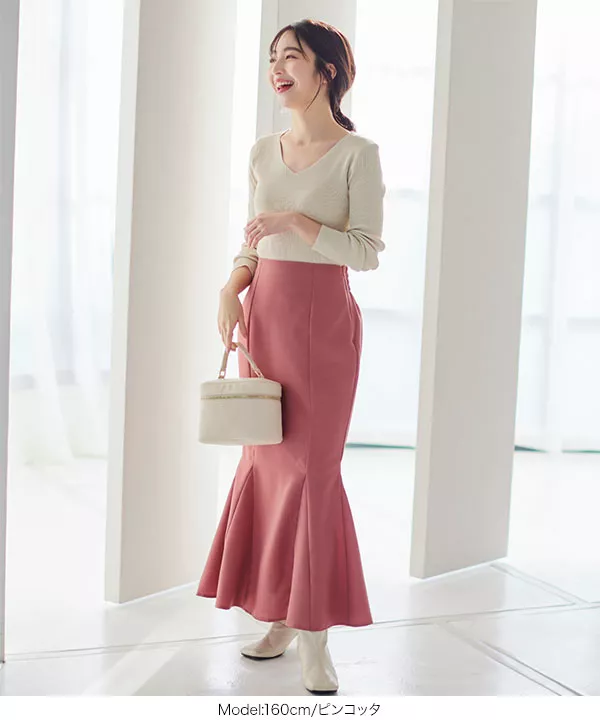 スリムシルエットマーメイドスカート [M3568]