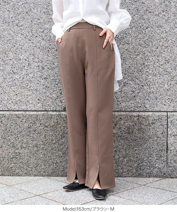 錯覚美脚セミワイドパンツ [M3576] - レディースファッション通販 神戸 ...