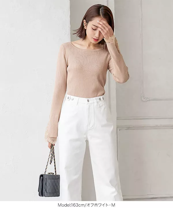 らくらく美ウエスト ツイル＆デニムパンツ [M3580] - レディース
