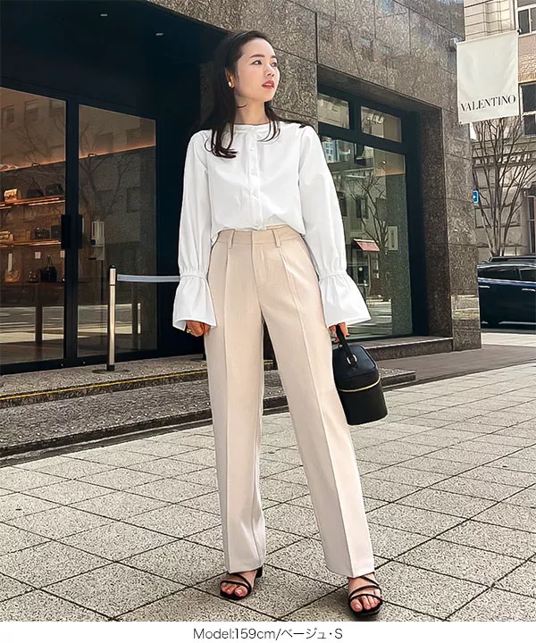 [ maiさんコラボ ]センタープレスストレートパンツ [M3583]