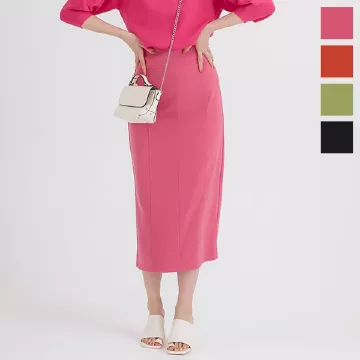 前後2wayジップナロースカート [M3586]