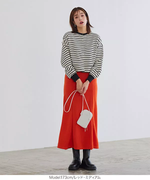 裏起毛 ]エアリーマーメイドスカート [M3588] - レディース