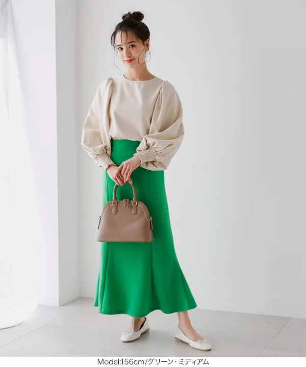 裏起毛 ]エアリーマーメイドスカート [M3588] - レディース