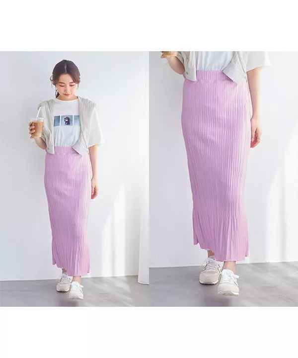 水越みさとさんコラボ ]ランダムプリーツマーメイドスカート [M3629
