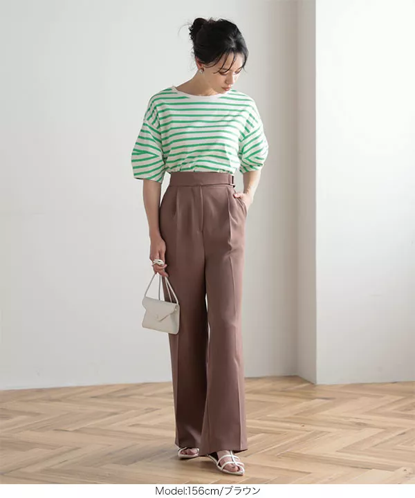 ベルトポイントデザインパンツ [M3658]