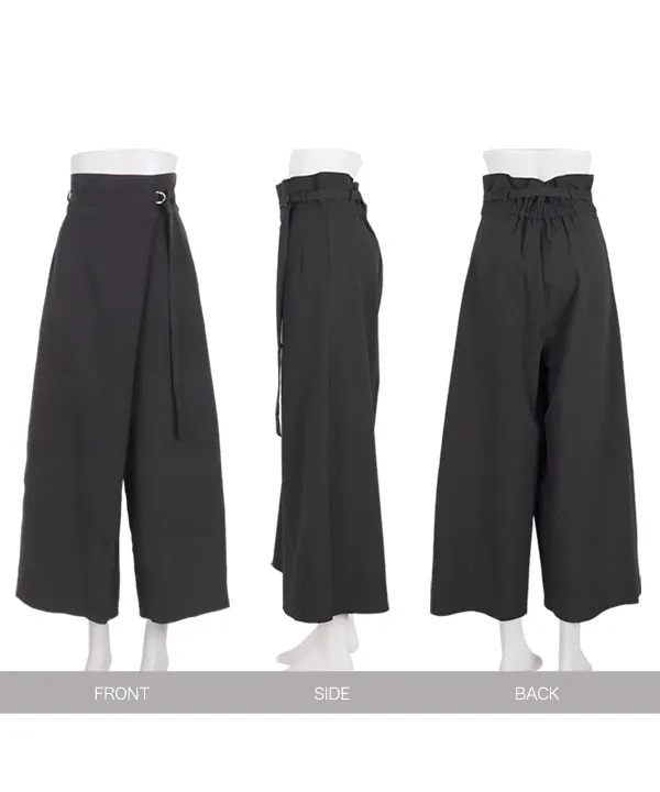Dカンベルト付きラップパンツ [M3684] - レディースファッション通販