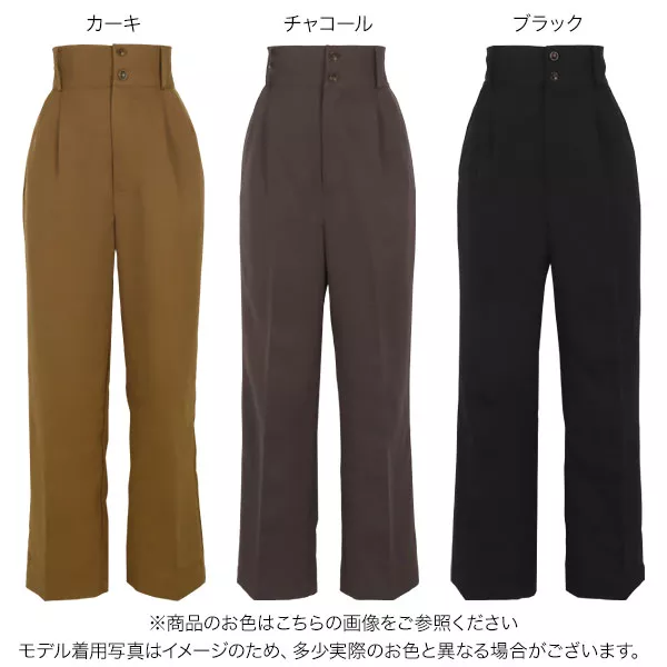 新品タグ付き❣️PRIORITY プリ ーツパンツこげ茶 Mal.レレレさ ん 選べる2丈 ツータックパンツ [M3704] - レディースファッション通販