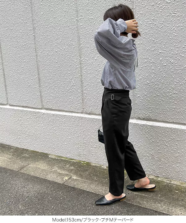 [ プチレタス ] 選べるシルエット　ウエストベルトデザインパンツ [M3738]