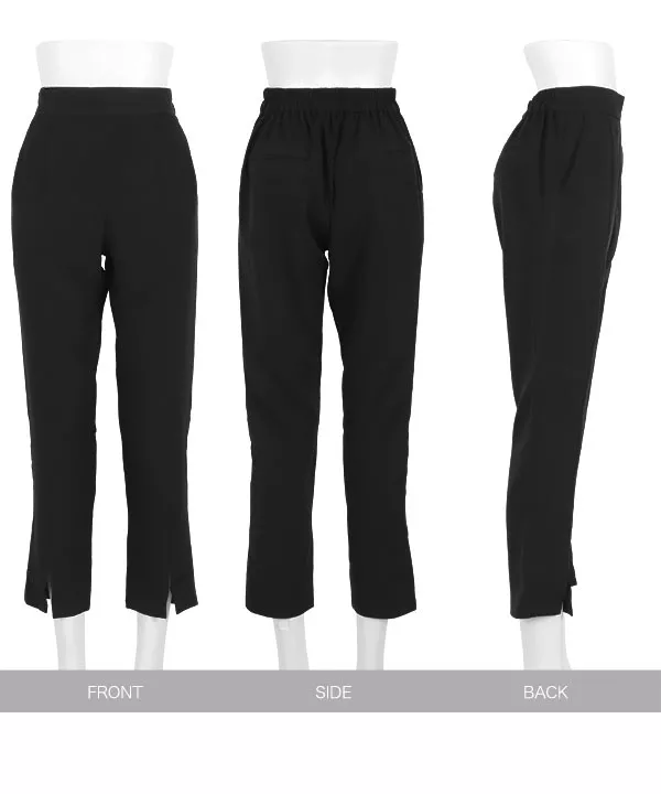 スリット入りスティックパンツ [M3750]