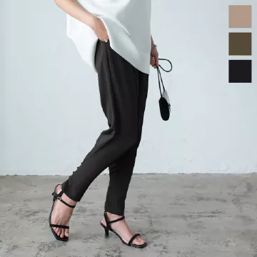 前後2wayデザインボタンハイウエストパンツ [M3753]