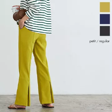 ハイウエストボックスタックフレアパンツ [M3772]