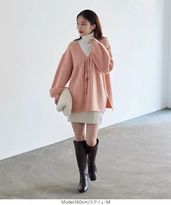 BEAMS WOMEN｜フェイクレザー サイド リブ スカート | Rakuten