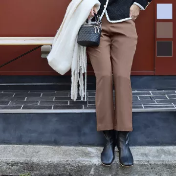 バックスリットクロップドパンツ [M3825]