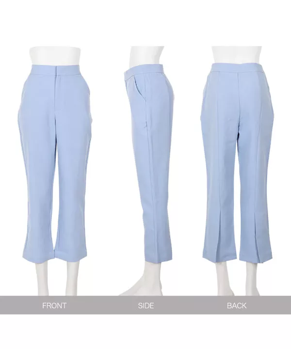バックスリットクロップドパンツ [M3825]