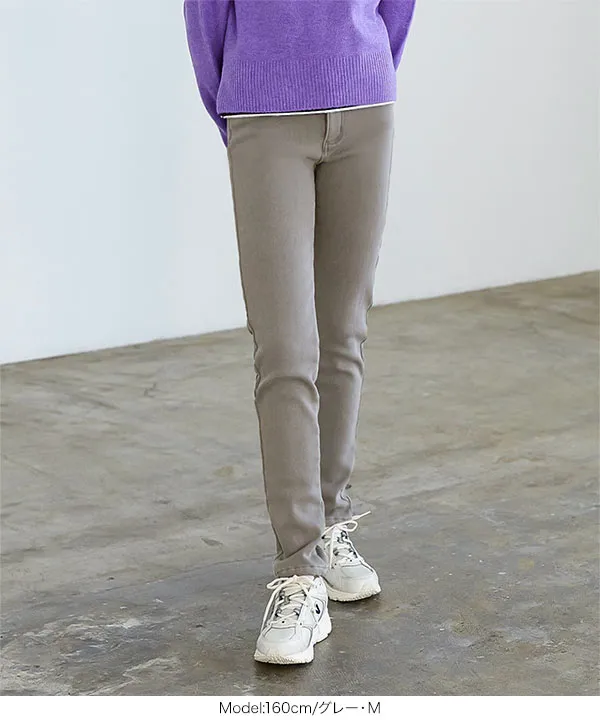 [ 裏起毛 ]防風裏ファーデニムパンツ [M3837]